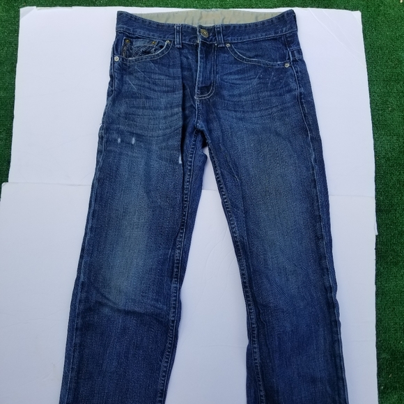 ARMANI EXCHANGE BLUE DISTRESSED MENS JEANS SIZE 28 × 30 - Picture 4 of 12